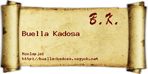 Buella Kadosa névjegykártya